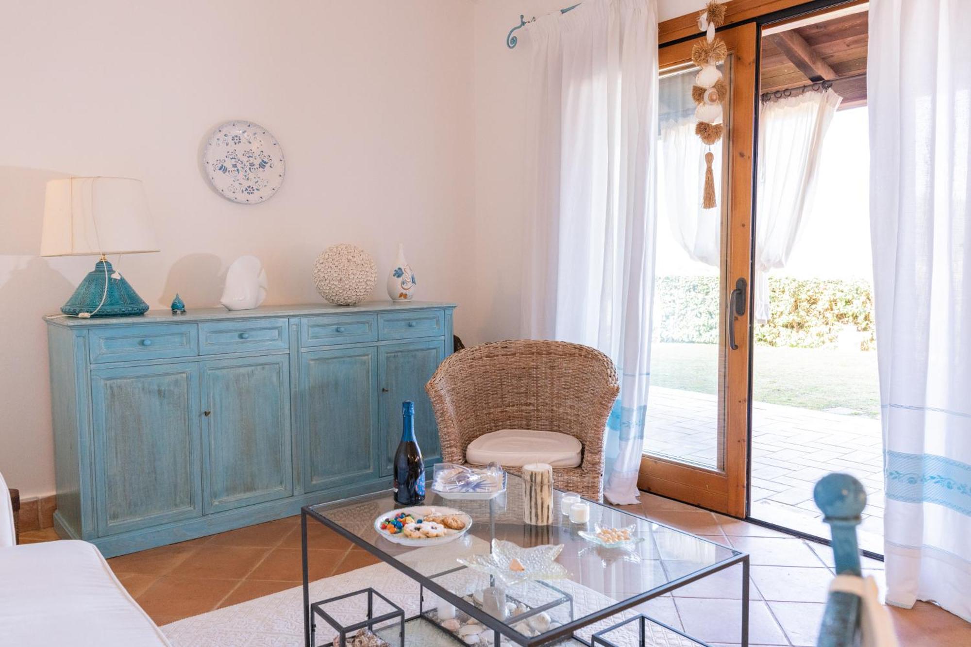 Residenza Del Barone Villa Zoe Chia - Vista Mare Bagian luar foto